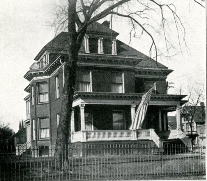 Exterior shot of the principal's residence at the old Normal School